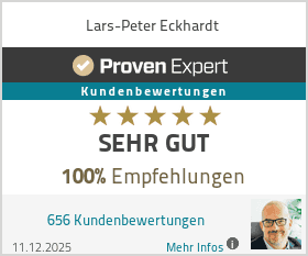 Kundenbewertungen & Erfahrungen zu Lars-Peter Eckhardt. Mehr Infos anzeigen.