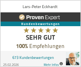 Kundenbewertungen & Erfahrungen zu Lars-Peter Eckhardt. Mehr Infos anzeigen.